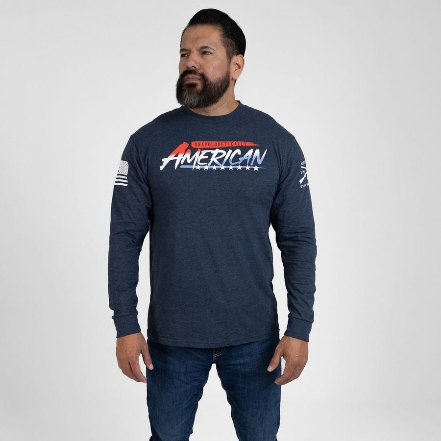 Unapologetically American Long Sleeve - Navy