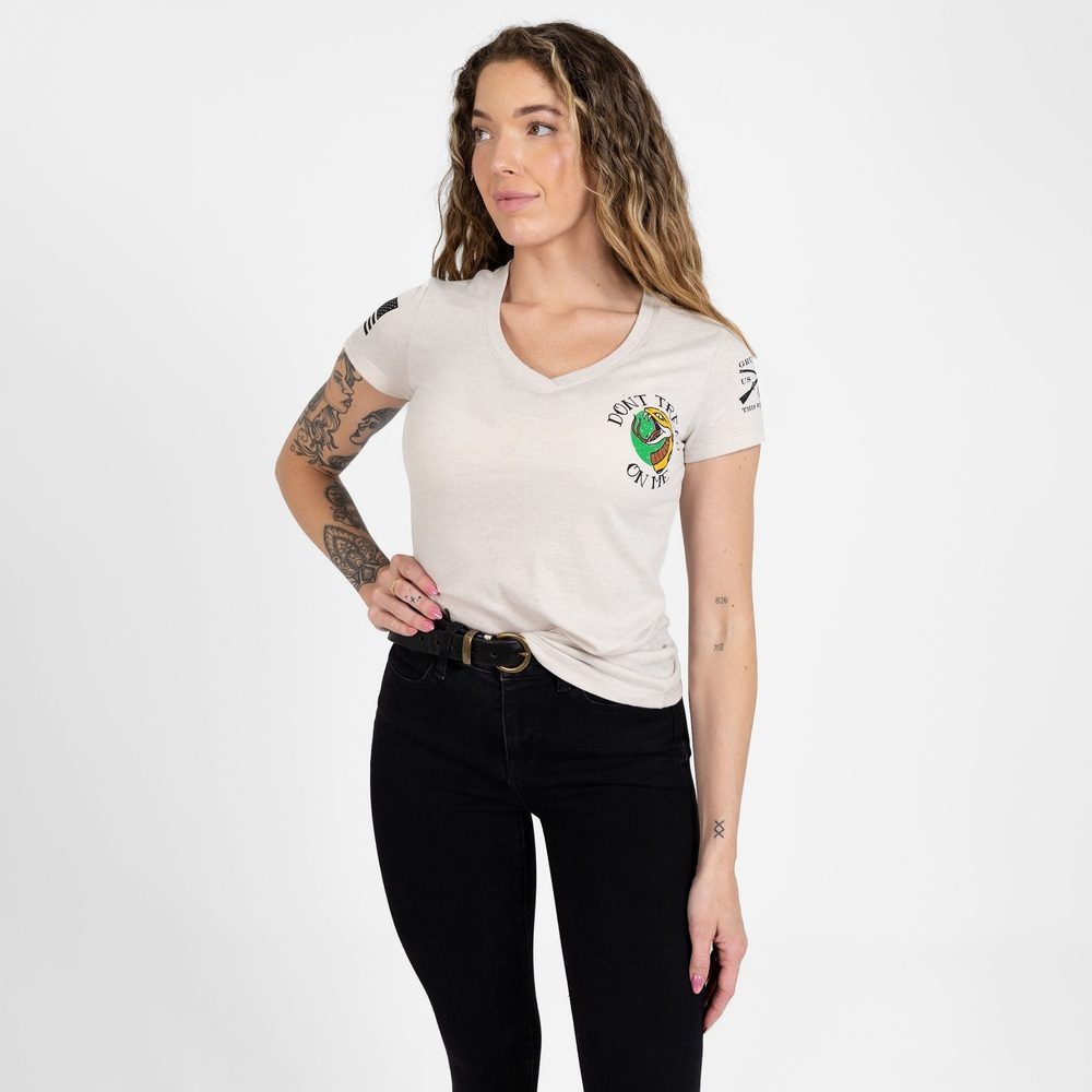 Women's Rattle & Resist V-Neck - Sand
