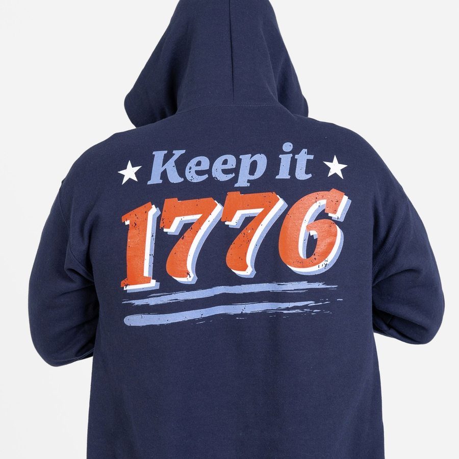 Keep It 1776 Full-Zip Hoodie - Navy