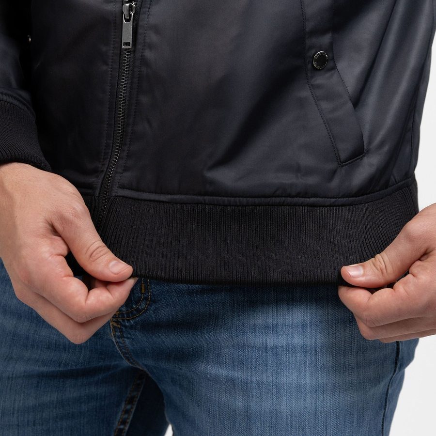 Men's Stealth Bomber Jacket - Black