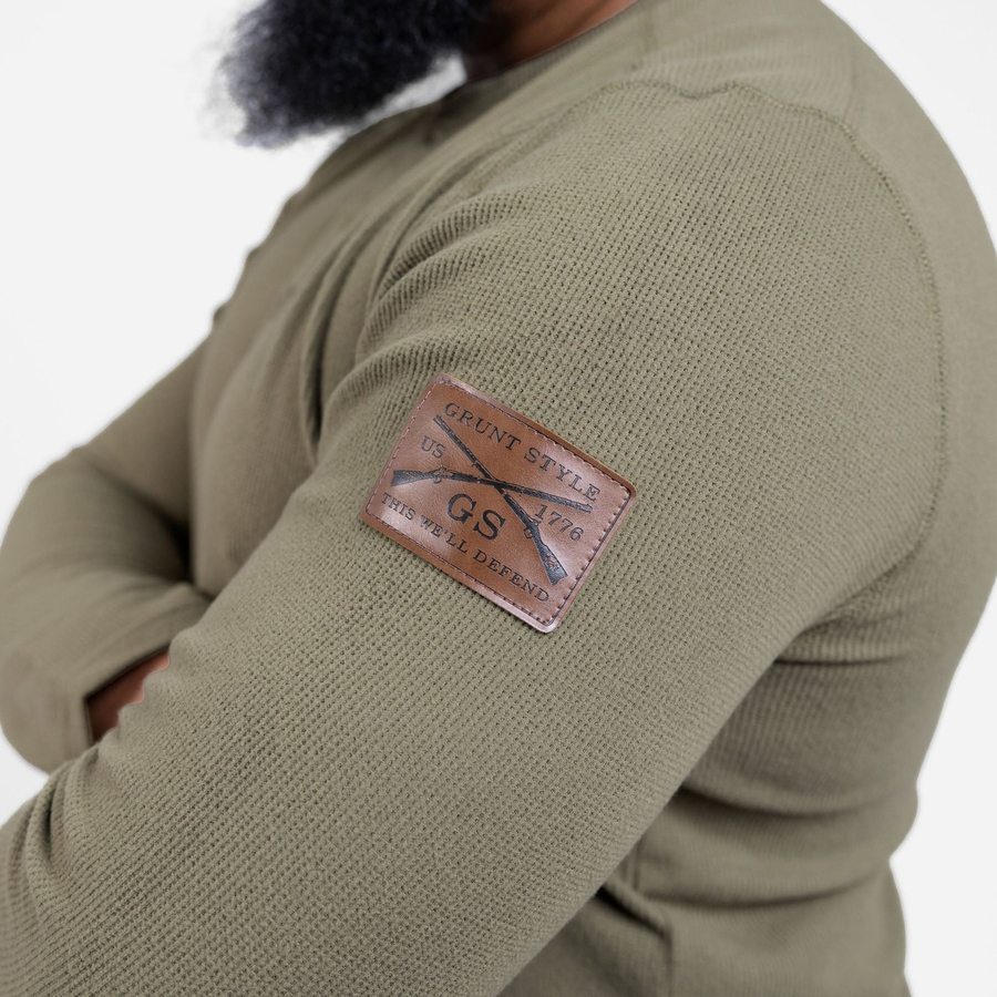 Thermal Henley - Military Green
