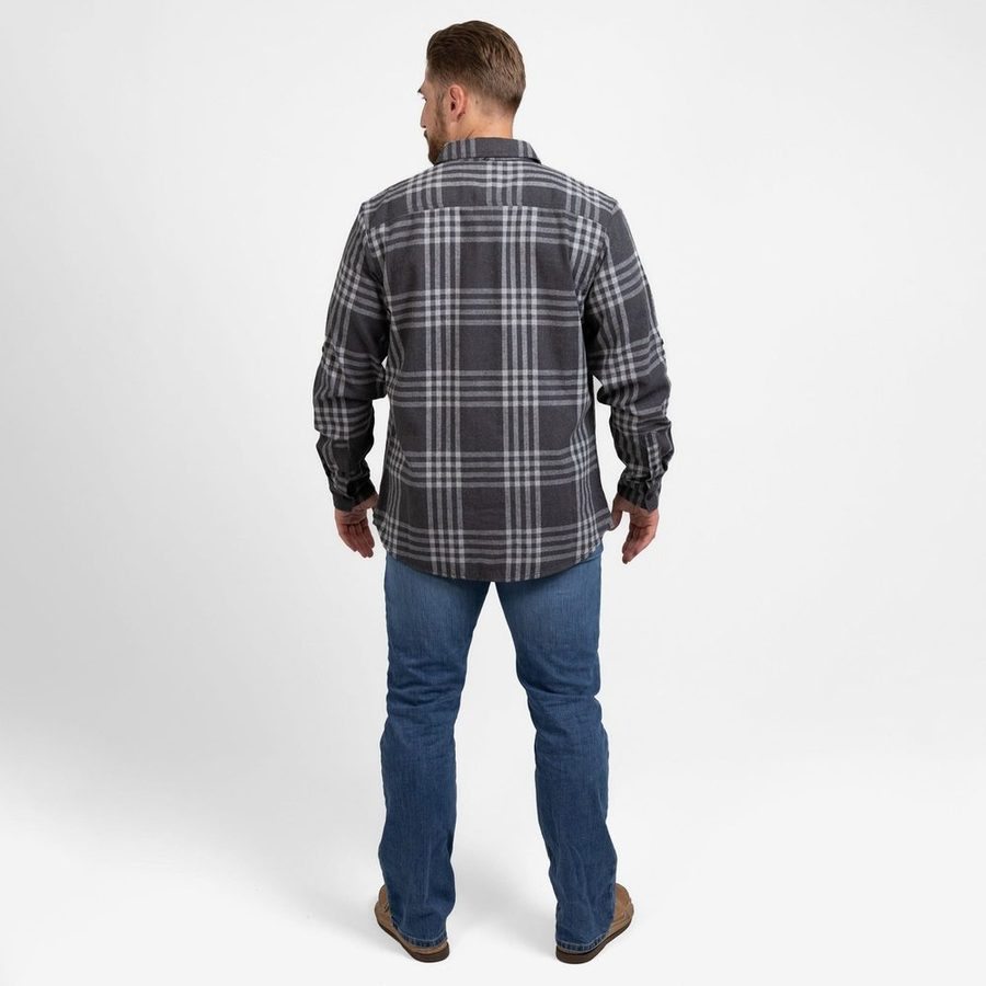 Men's GS Plaid Flannel - Gray