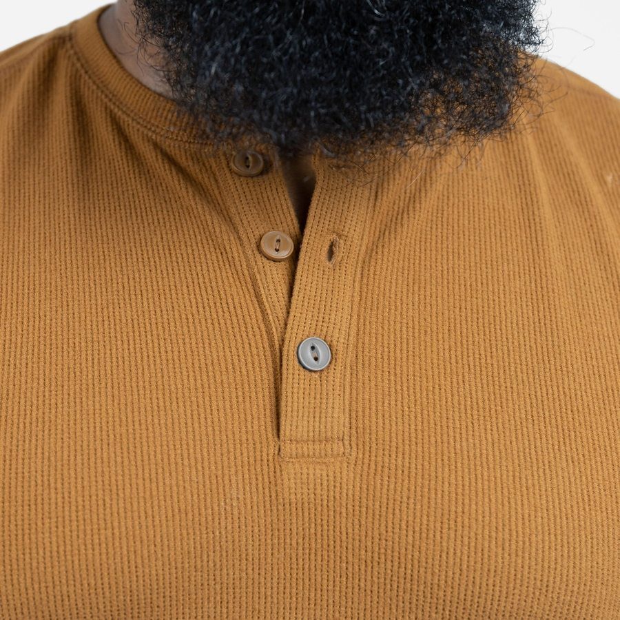 Thermal Henley - Coyote