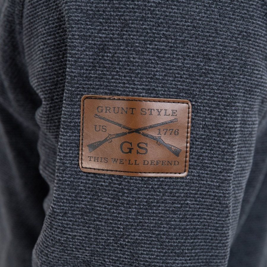 Fleece Henley - Black