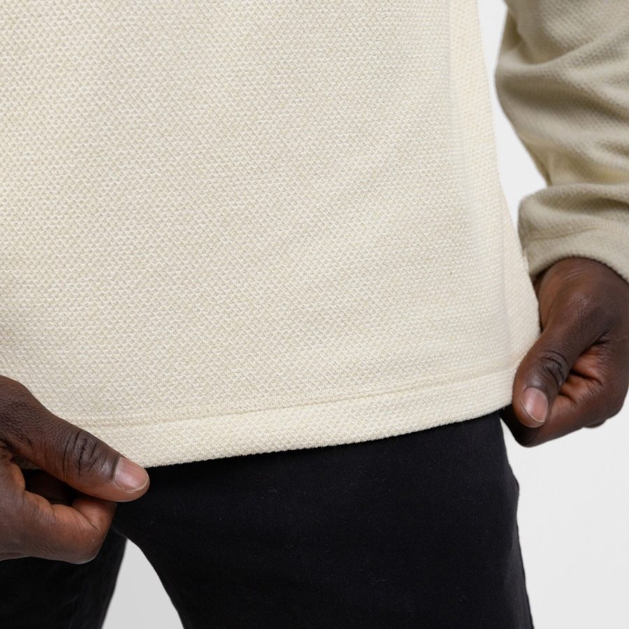Fleece Henley - Sand