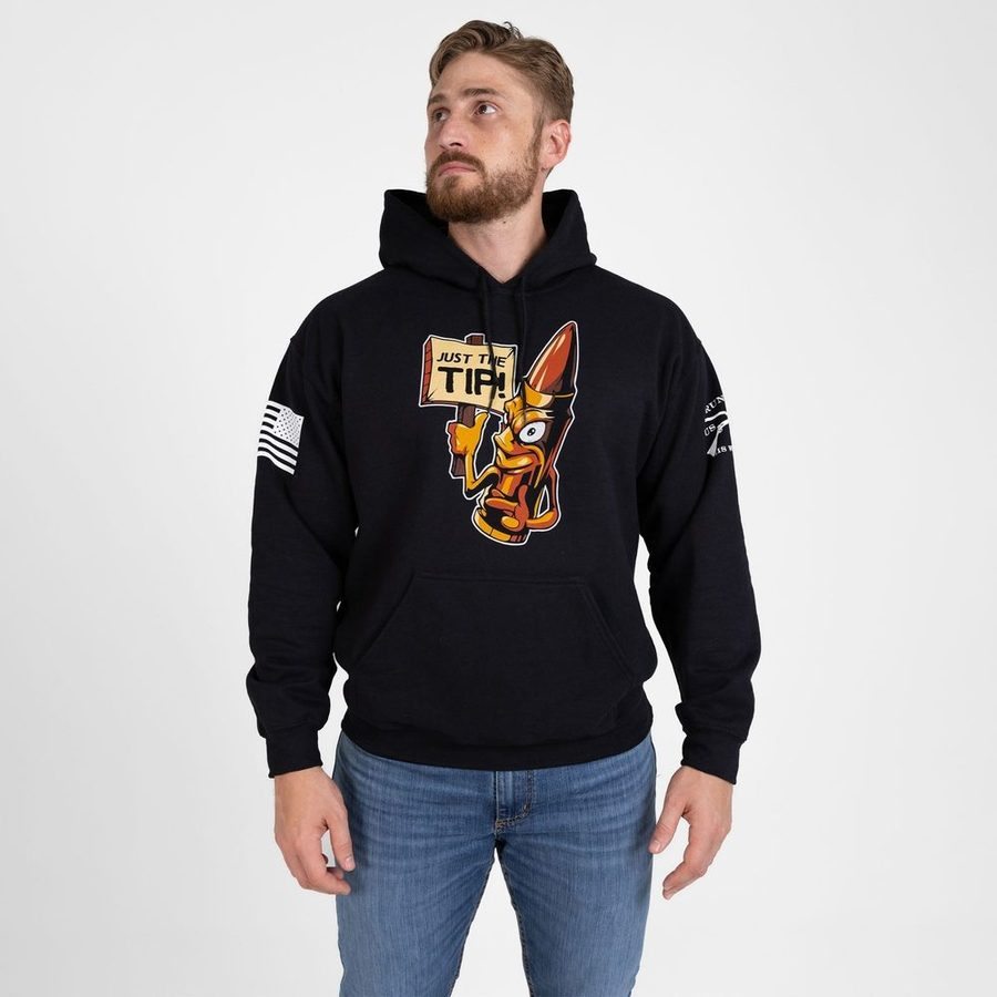 Just The Tip Hoodie - Black