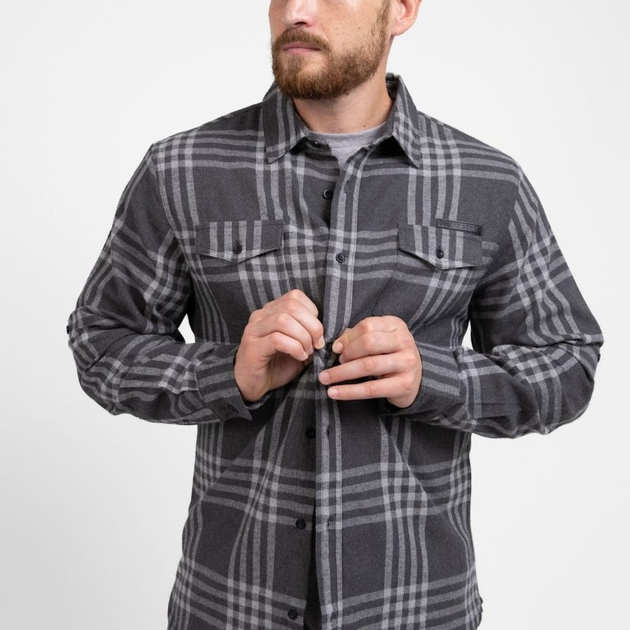 Men's GS Plaid Flannel - Gray