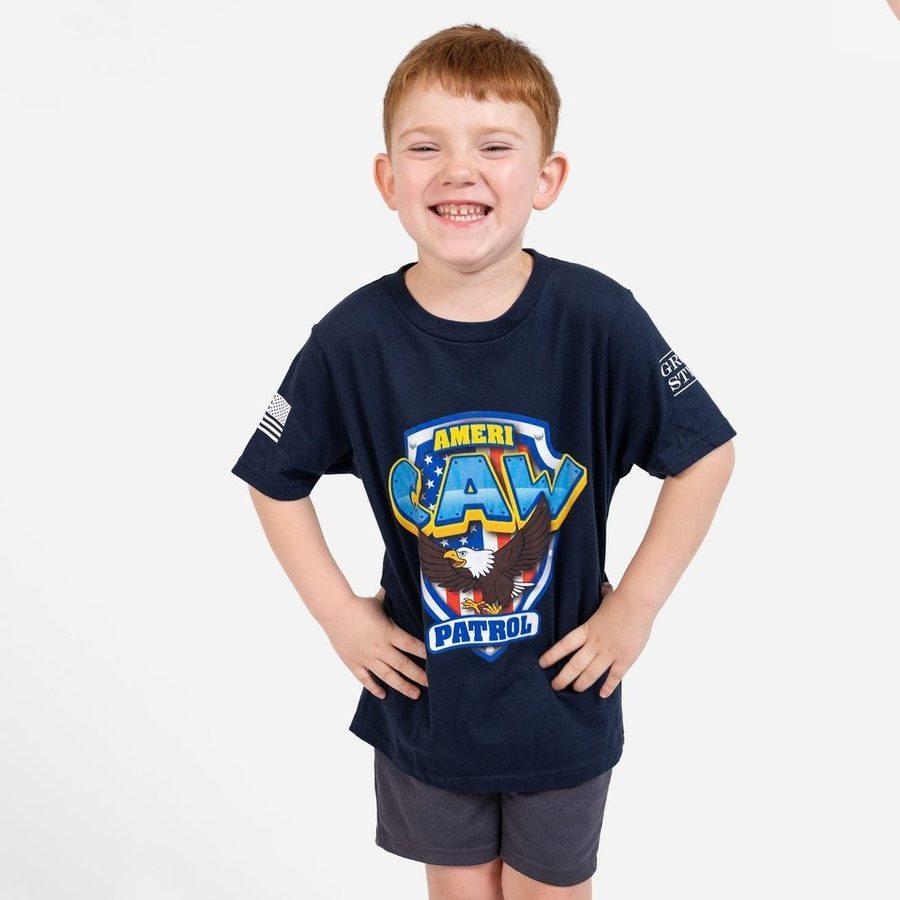 Youth Americaw Patrol T-Shirt - Midnight Navy