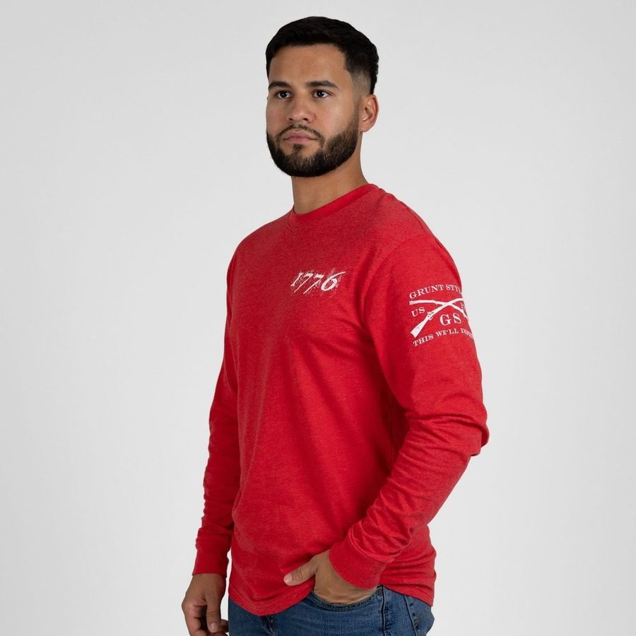 1776 Flag Long Sleeve - Red