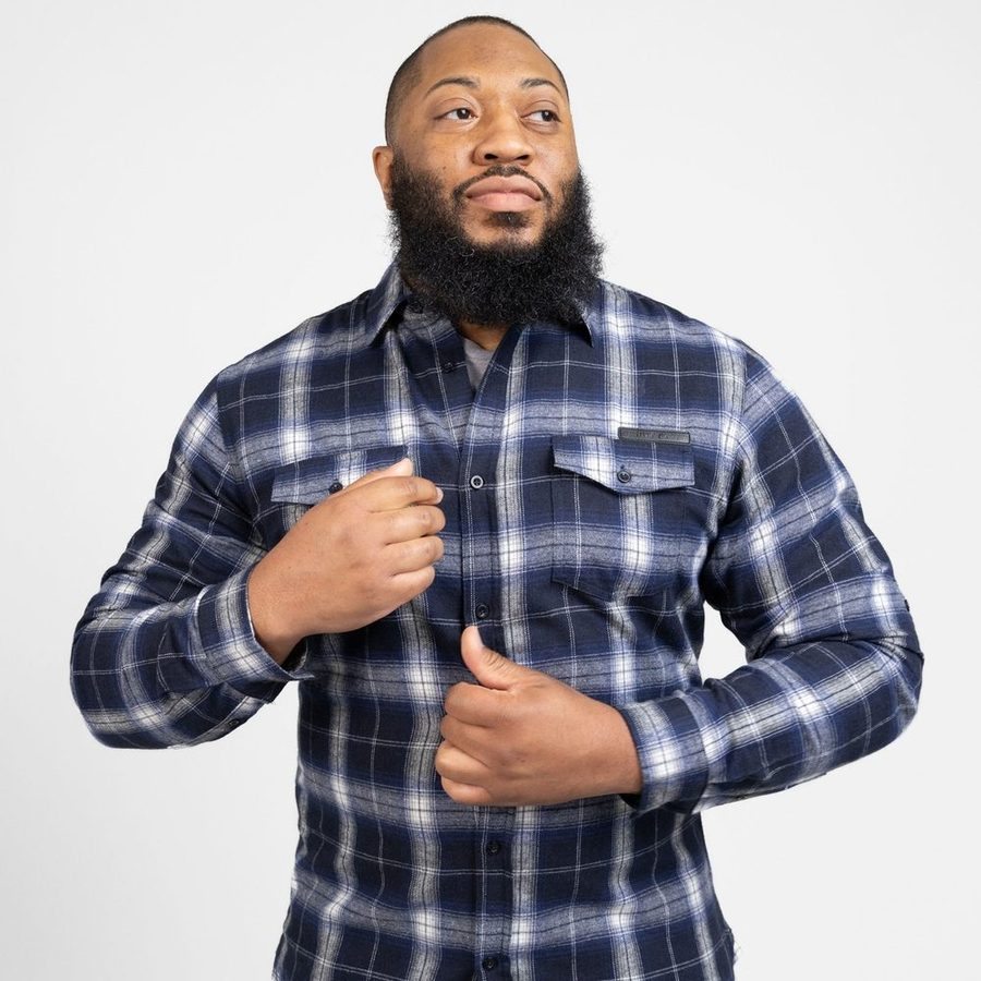 Men's GS Plaid Flannel - Navy