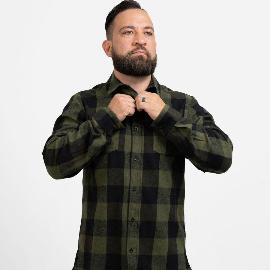 Green Plaid Flannel