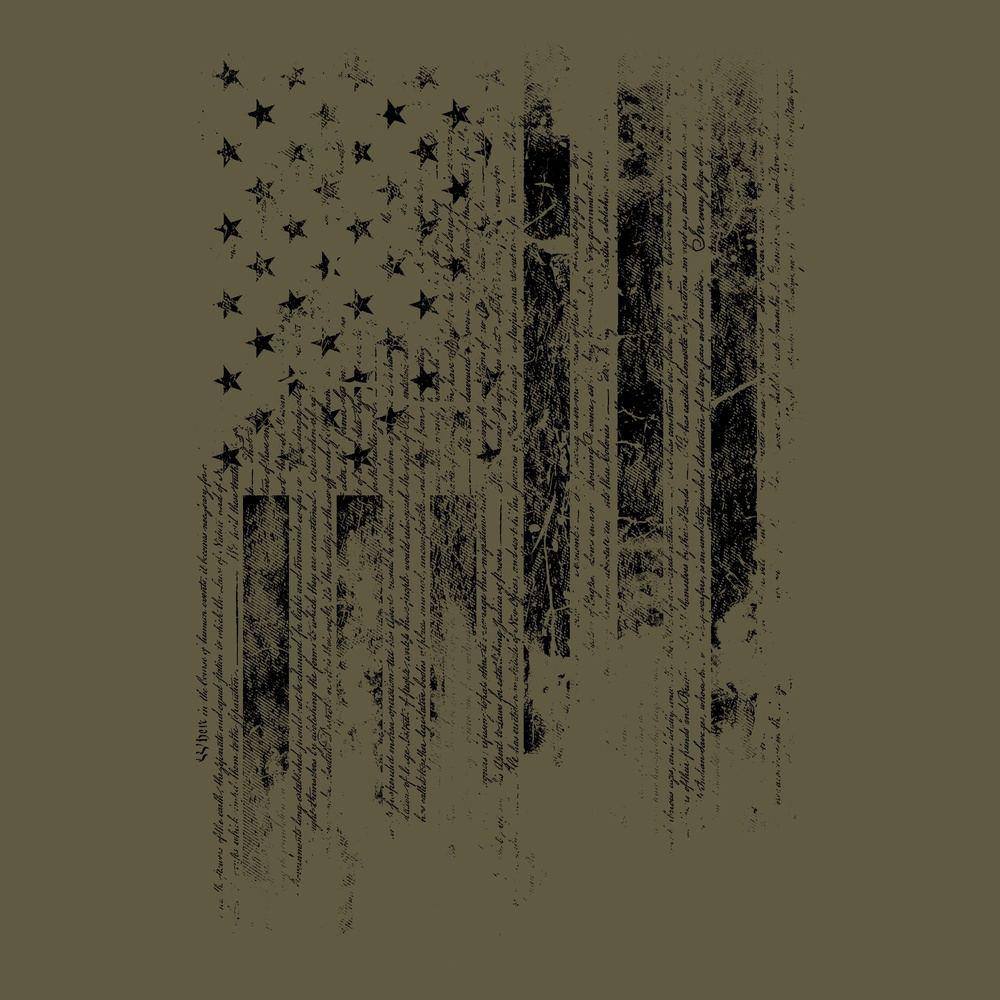 1776 Flag - Military Green