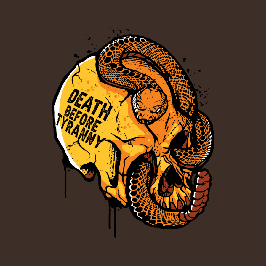 Venom & Valor T-Shirt - Heather Brown