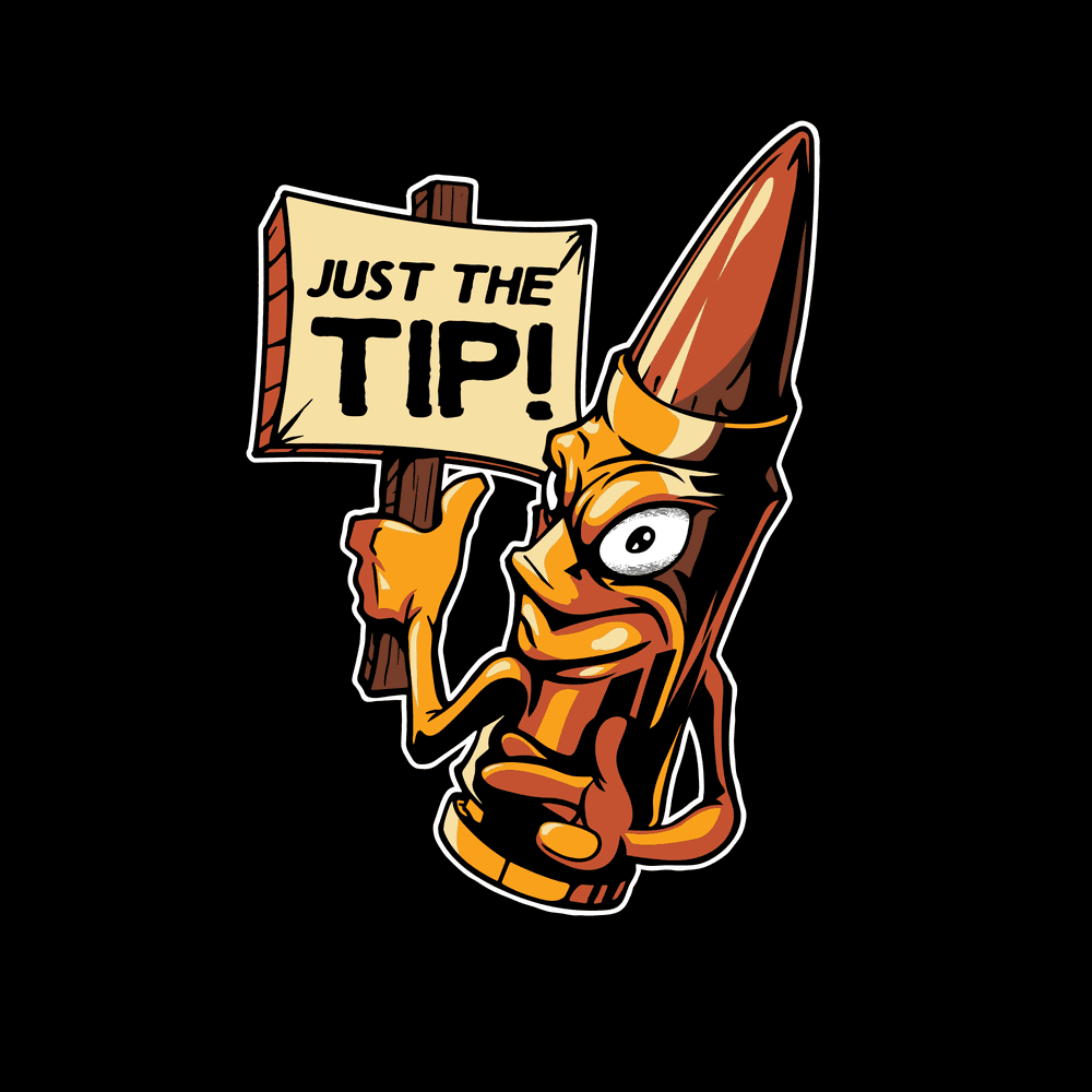 Just The Tip T-Shirt - Black