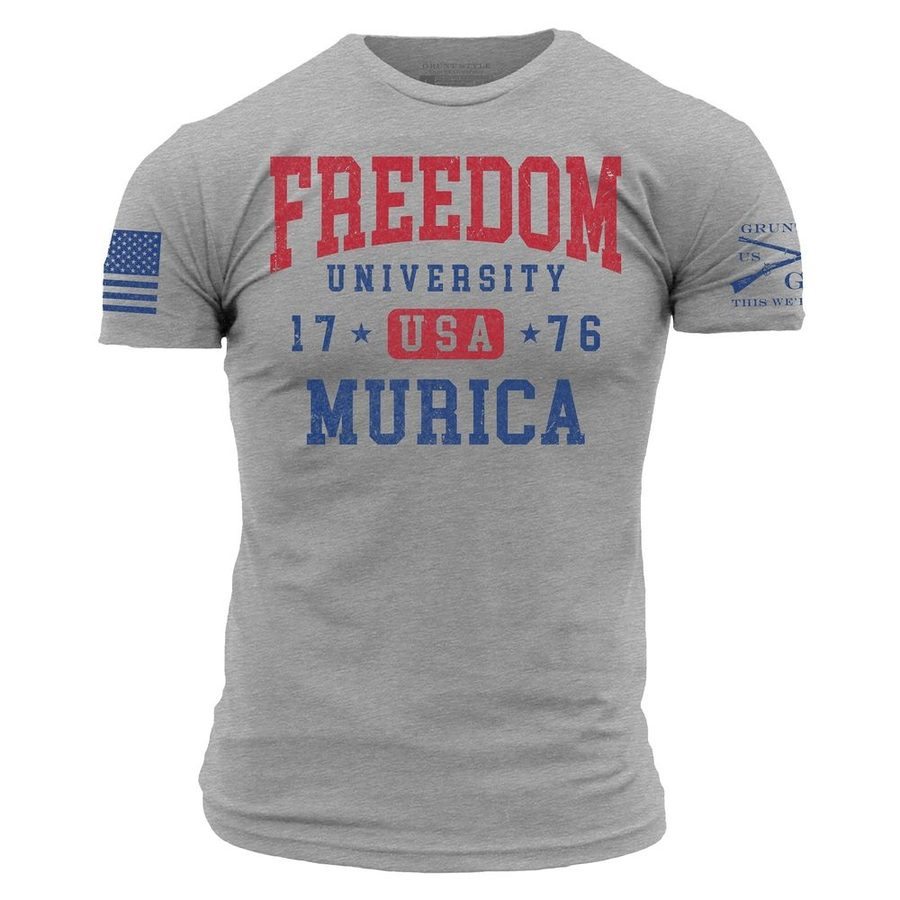 Freedom University T-Shirt - Dark Heather Gray