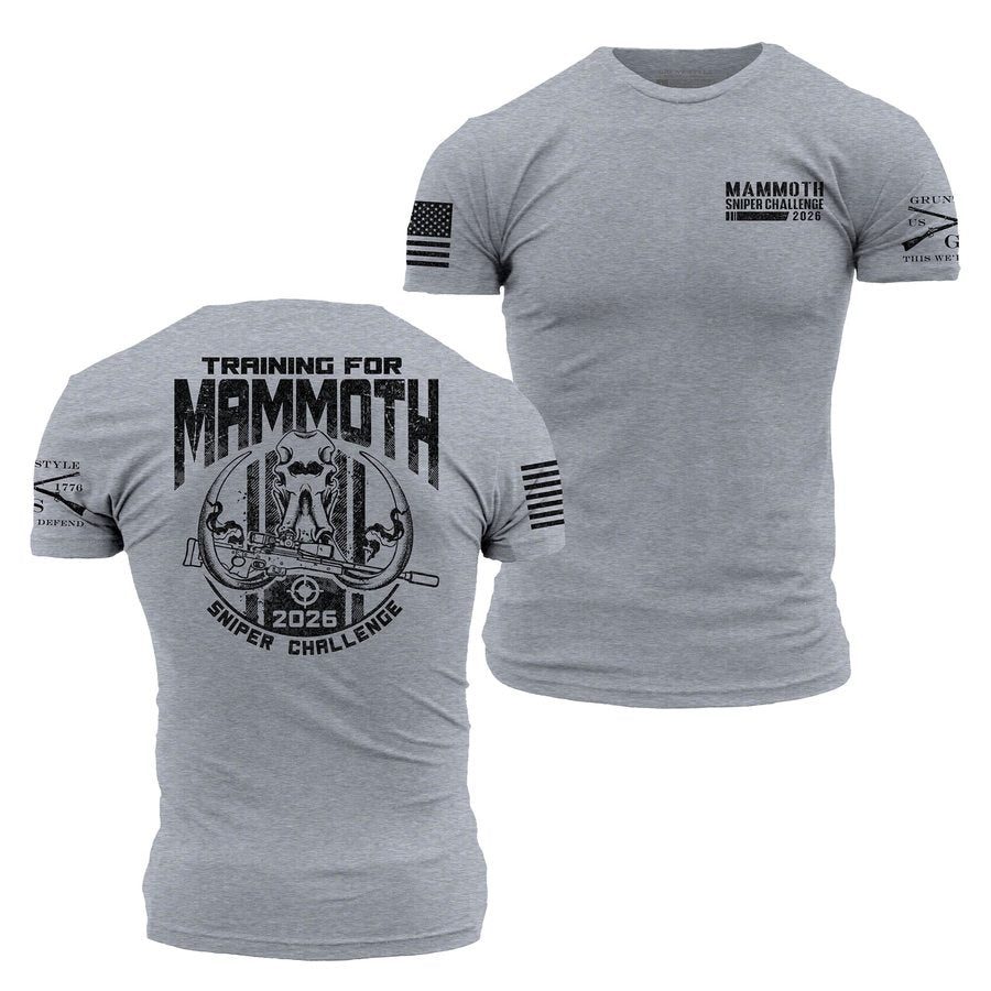 Mammoth Sniper Challenge 2026 Training T-Shirt - Dark Heather Gray