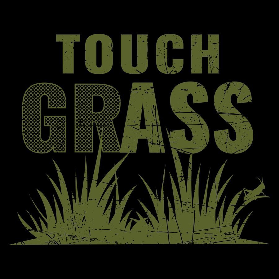 Touch Grass T-Shirt - Black