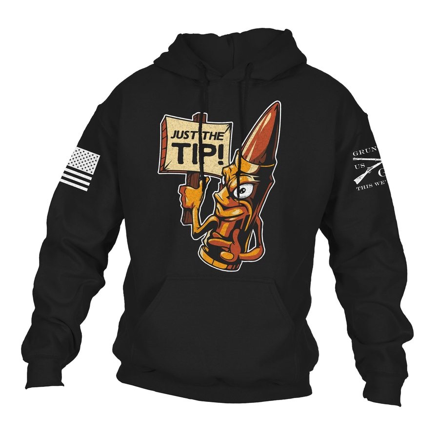Just The Tip Hoodie - Black