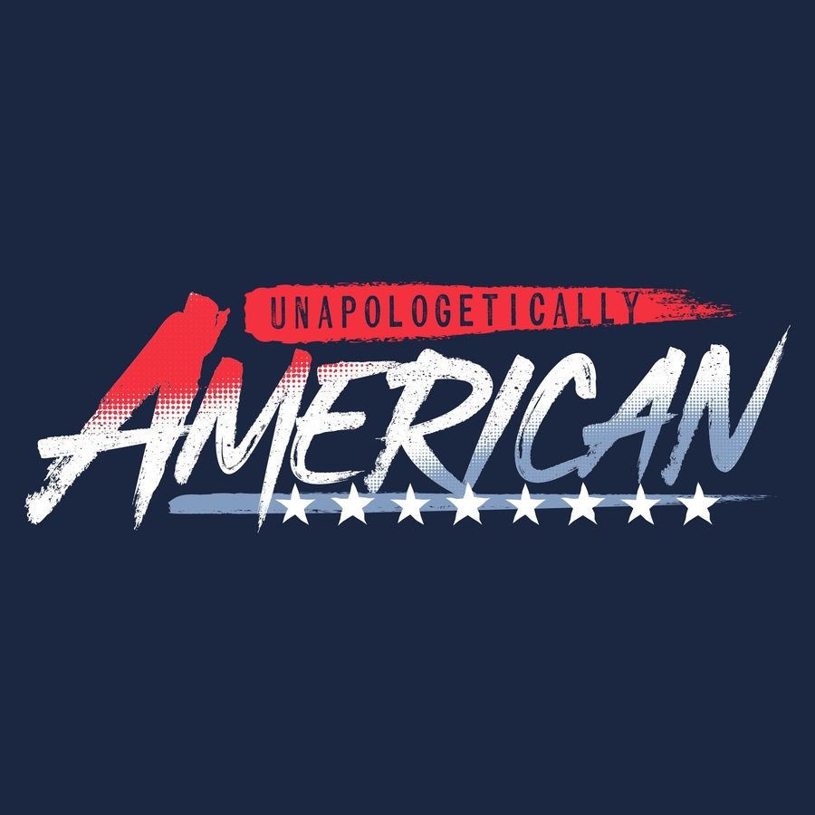 Unapologetically American Long Sleeve - Navy
