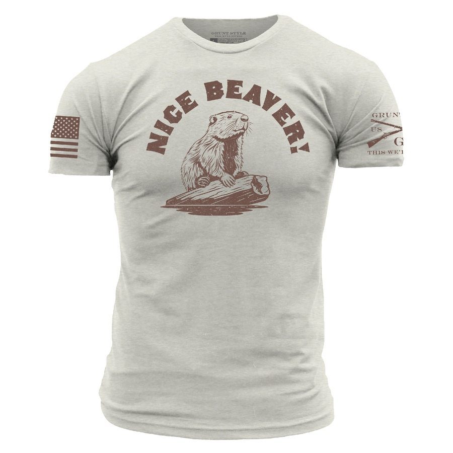 Nice Beaver T-Shirt - Sand