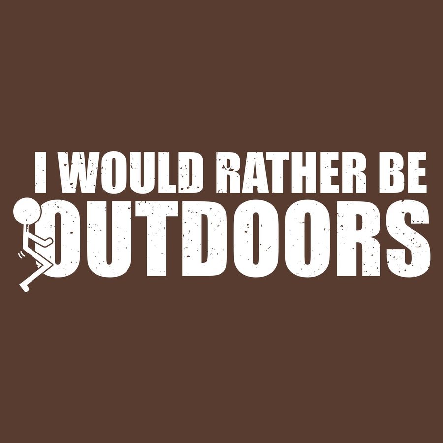 I Would Rather T-Shirt - Heather Brown